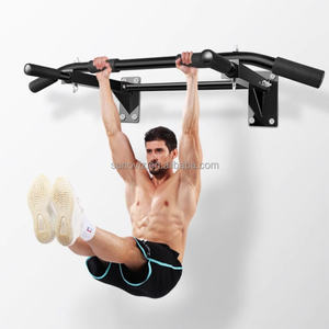 Duvara Monte Çekme Barı - Ev Spor Salonu için Ağır Hizmet Tipi Kalınlaştırılmış Çelik Barfiks Barı, Üst Gövde ve Gövde Kasları Çalıştırma, Kolay Kurulum - Product Image 1