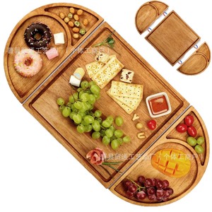 Tabla de madera en forma de corazón para servir carne, plato para fiestas y cocina, bandeja de corte y servir de color sólido. - Product Image 5