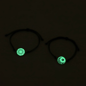Fashion Retro Sun and Moon <strong>Bracelet</strong> Ins High-<strong>Aesthetic</strong> Couple Braided <strong>Bracelet</strong> - Product Image 4