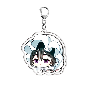 6 Desgs Anime Game Alien Dance Sua Mizi Till Porte-clés pendentif double face en acrylique pour décoration de sac à dos - Product Image 2