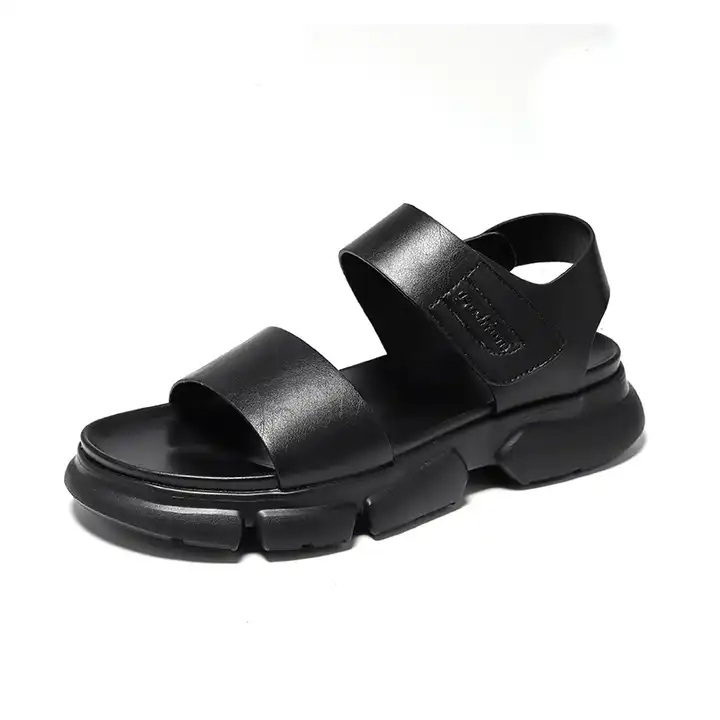 Mens Winter Sun | Office Salem Two Strap Sandals Black | CINDE-thephaco.com.vn
