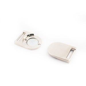 Magnetic Metal Buckles 25mm Zinc Alloy <b>Clip</b> Buckle For Bags Durable Silver - Product Image 2