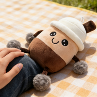 Peluche personnalisée en gros, prix d'usine, garnie de coton PP et polyester, brodée, pour activités promotionnelles d'anniversaire