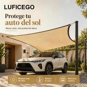 LUFICEGO Tenda Parasole Triangolare in HDPE Tessuto Stabilizzato ai Raggi UV per Esterni con Bordi Rinforzati e Set di Corde - Product Image 6