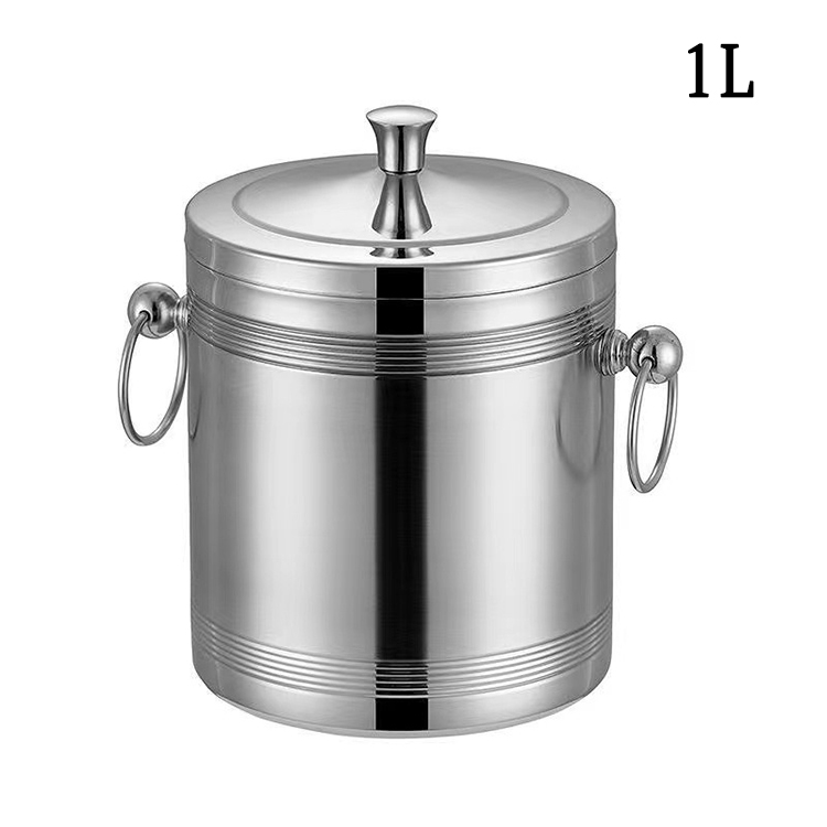 Acero inoxidable-Doble asa-1L
