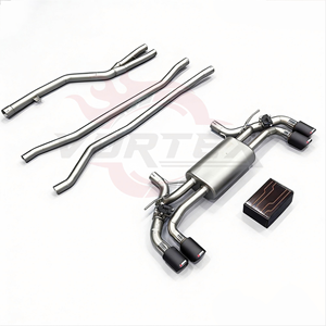 Échappement Catback Vortex en acier inoxydable 304 haute performance pour BMW Série 5 G30 G38 540i 3.0T B58 à double soupape et sorties quadruples en carbone - Product Image 5