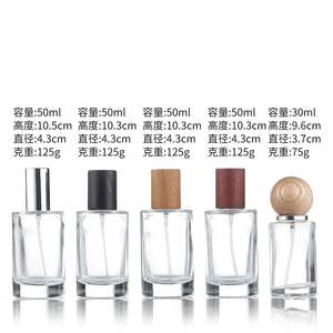 <b>Vintage</b> Style 50ml Glass Perfume <b>Bottle</b> with Gold Accents - Product Image 4