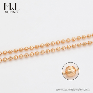 Collar <span class=keywords><strong>de</strong></span> <span class=keywords><strong>cadena</strong></span> elíptica <span class=keywords><strong>de</strong></span> <span class=keywords><strong>oro</strong></span> <span class=keywords><strong>de</strong></span> 18K para mujer, joyería <span class=keywords><strong>de</strong></span> cuello, 18K, tienda ML, XUPING, ML82501 - Product Image 2