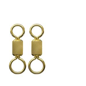 Yu Kui Gold Plated Snap <b>Swivel</b> Alloy Fishing Accessory For Mainline Assemblies Bulk - Product Image 3
