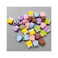 Mini rouleau de gâteau aux fruits 3D en résine Cabochon Scrapbook Simulation nourriture Art fourniture décoration charme artisanat maison de poupée