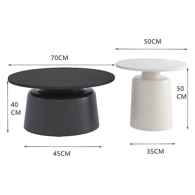 Noir mat avec blanc laiteux (grand cadran noir, petit cadran blanc)