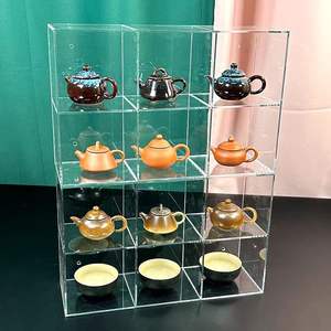 خزانة عرض أكريليك شفافة متينة، رف أحذية متدرج، حامل تماثيل صغيرة، حل تخزين منزلي، قابل للتخصيص حسب الطلب - Product Image 3