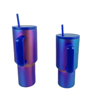 Yeni varış H3.0 40Oz yağ kaplama Tumbler paslanmaz yalıtımlı basit Model Oin kaplama seyahat kahve Quencher kupa için özel