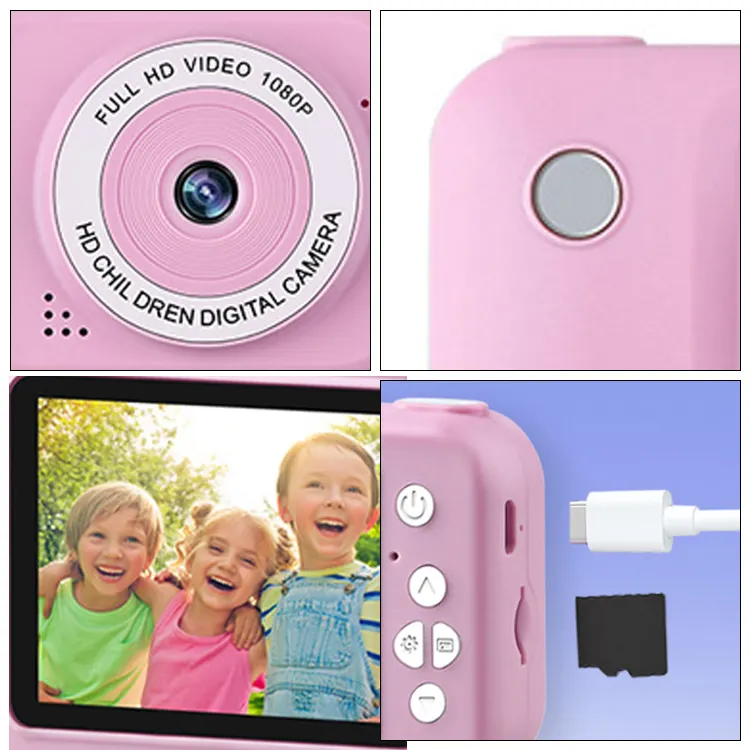 2024 di promozione Y2 bambini macchina fotografica digitale Video SLR portatile Mini macchina fotografica per i bambini per le imprese