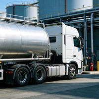 Semi-remorque citerne standard ADR 40000L pour le transport de liquides dangereux pour la distribution d'essence aux stations-service