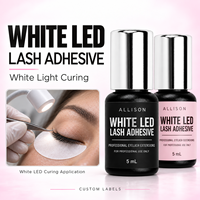Colle à cils LED personnalisée pour extensions de cils à lumière blanche – Vente en gros
