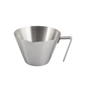 Taza Medidora de Espresso de Acero Inoxidable de 100 ml, Taza de Espresso de Metal con Asa, Escala y Boquilla - Product Image 1
