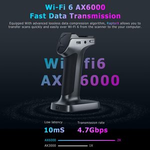 Creality Raptor X 3D Scanner 0.02 mm Accuracy 60fps Scanning Wi-Fi 6 Wireless <strong>Scan</strong> 34+7 Blue Laser NIR <strong>Light</strong> 3D Printing Scanner - Product Image 3