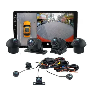 Caméra <span class=keywords><strong>de</strong></span> <span class=keywords><strong>recul</strong></span> panoramique 360° 1080P/720P HD avec vision nocturne 3D surround et GPS pour autoradio Android Plug and Play - Product Image 2