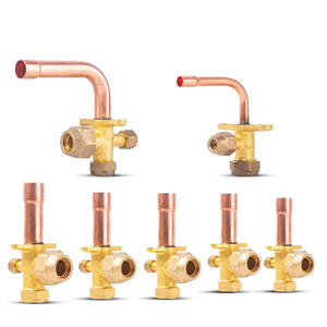 Válvula de cierre de latón Ktjzf 1/2 pulg. FNPT x FNPT para puerto de carga de refrigerante de aire acondicionado, válvula de alta y baja presión - Product Image 2