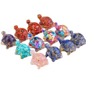 Home Decoration Natural Crystal Animal Stones Turtle And <strong>Owl</strong> Shape Hand-Carved Polished Laser Printed Love Theme Sculpture - Product Image 6