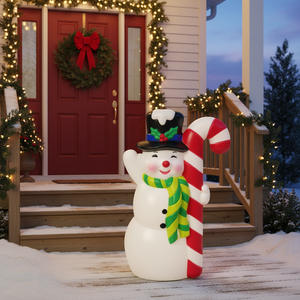 Décorations de Noël personnalisées en forme de bonhomme de neige, imperméables, pour l'extérieur, avec lumières moulées par soufflage, pour la maison, les fêtes de Noël - Product Image 2