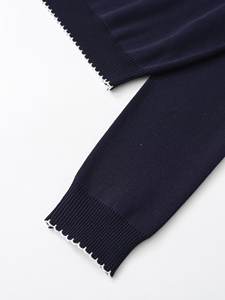 TAOP&ZA Style européen et américain 2025 Hiver Nouveau <span class=keywords><strong>Pull</strong></span> décontracté polyvalent à blocs de couleurs en tricot à manches longues à col 5755136 - Product Image 4