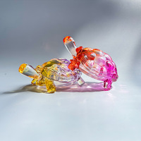 Ornement de tortue classique en cristal blanc, petite taille, décoration d'intérieur, attirant la richesse et l'argent, fait main, design moderne, en carton