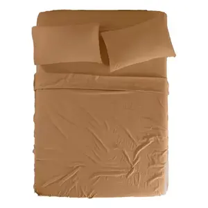 Juego de Funda de Edredón de Algodón Lavado Viasoft, Tamaño King, Color Sólido, Ropa de Cama para el Hogar, 4 Piezas - Product Image 1