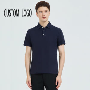 Polo de golf pour homme en mélange de poly et élasthanne, personnalisable, design uni, taille L - Product Image 2