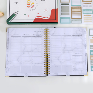 Tùy chỉnh in ấn logo A5 bìa cứng hàng ngày tổ chức kế hoạch xoắn ốc ràng buộc máy tính xách tay Bộ Quà Tặng - Product Image 5