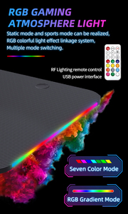 Escritorio de juegos de fibra de carbono grande y moderno en forma de <span class=keywords><strong>L</strong></span> para PC, escritorio de juegos <span class=keywords><strong>Mesa</strong></span> RGB blanco a la moda personalizado - Product Image 4