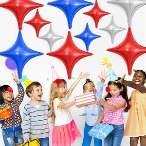 Venta al por mayor Globos de aluminio en forma de estrella de cuatro esquinas Globos de helio de cuatro puntas - Product Image 4