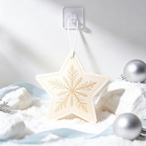 <b>Candy</b> <b>Cane</b> Shape Paper <b>Christmas</b> Ornament Hanging Decoration Red White Stripes Snowflake Pattern Cartoon Style - Product Image 5