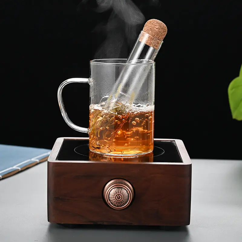 Ống ThủY Tinh lưới tốt lá lỏng lẻo hoa trà Brew khuếch tán lọc lọc Infuser cho ấm trà ly cốc ống thủy tinh trà Infuser