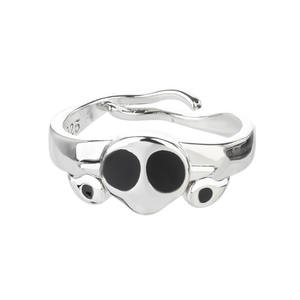 2 estilos, venta al por mayor, anillos de Anime, joyería <span class=keywords><strong>Hanako</strong></span> <span class=keywords><strong>Kun</strong></span>, anillos góticos, personaje de dibujos animados, aleación de Metal, anillos Fingel de diamantes - Product Image 1