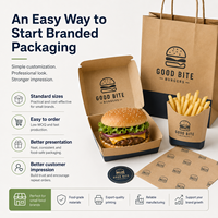 Cajas de Cartón Corrugado Biodegradables, Personalizables, Reciclables y Ecológicas para Comida para Llevar: Hamburguesas, Papas Fritas, Pollo Frito