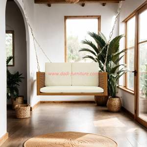 Amaca Aqua da esterno Daybed stile Bali mobili in Rattan panca Patio all'ingrosso altalena con catena sospesa amaca - Product Image 2