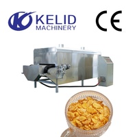 Ligne de production de céréales pour petit-déjeuner entièrement automatique à haute capacité KLD, flocons de maïs jaunes