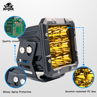 NUYEER-Lampe de Travail LED Super Lumineuse, Cube de Lumière Étanche, pour Camion 4x4, Voiture, SUV, UTV, ATV, Offroad, 45W
