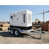 Générateurs diesel portables silencieux 20kw 30kva 50kva 100kw 125kva 200kva, groupe électrogène insonorisé pour utilisation en extérieur