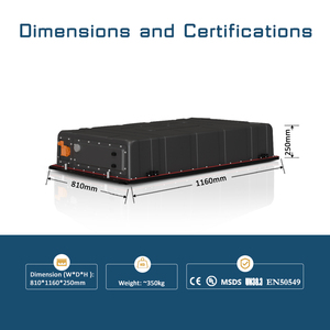 Paquete de Baterías LiFePO4 de 47 kWh, 1P/52S, Refrigeración Líquida, Protección Renepoly IP65, Garantía de 10 Años para Respaldo de Energía Industrial - Product Image 2