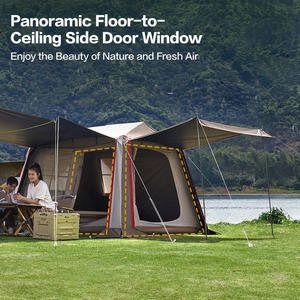 Mobi Garden 5.9 Blackout Edition One-Room Outdoor a montaggio rapido tenda da campeggio con baldacchino per <span class=keywords><strong>casa</strong></span> di montagna per le vacanze - Product Image 4