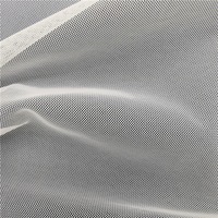 Tissu en maille de nylon blanc 38 g/m² respirant, léger (1 mm), 100 % nylon, pour robes de soirée et robes à paillettes, tissu tulle, tissu dentelle