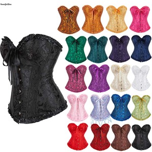 Corsé Verde Elegante de Jacquard con <span class=keywords><strong>Tirantes</strong></span> y Lazo, Estilo Bustier, para Mujeres de Talla Grande - Product Image 1