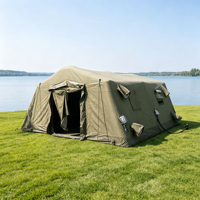 Tente pneumatique à armature d'air 3m*6m (18 mètres carrés) pour toutes les saisons, imperméable, résistante au vent, à montage rapide, pour la chasse, la survie et les situations d'urgence