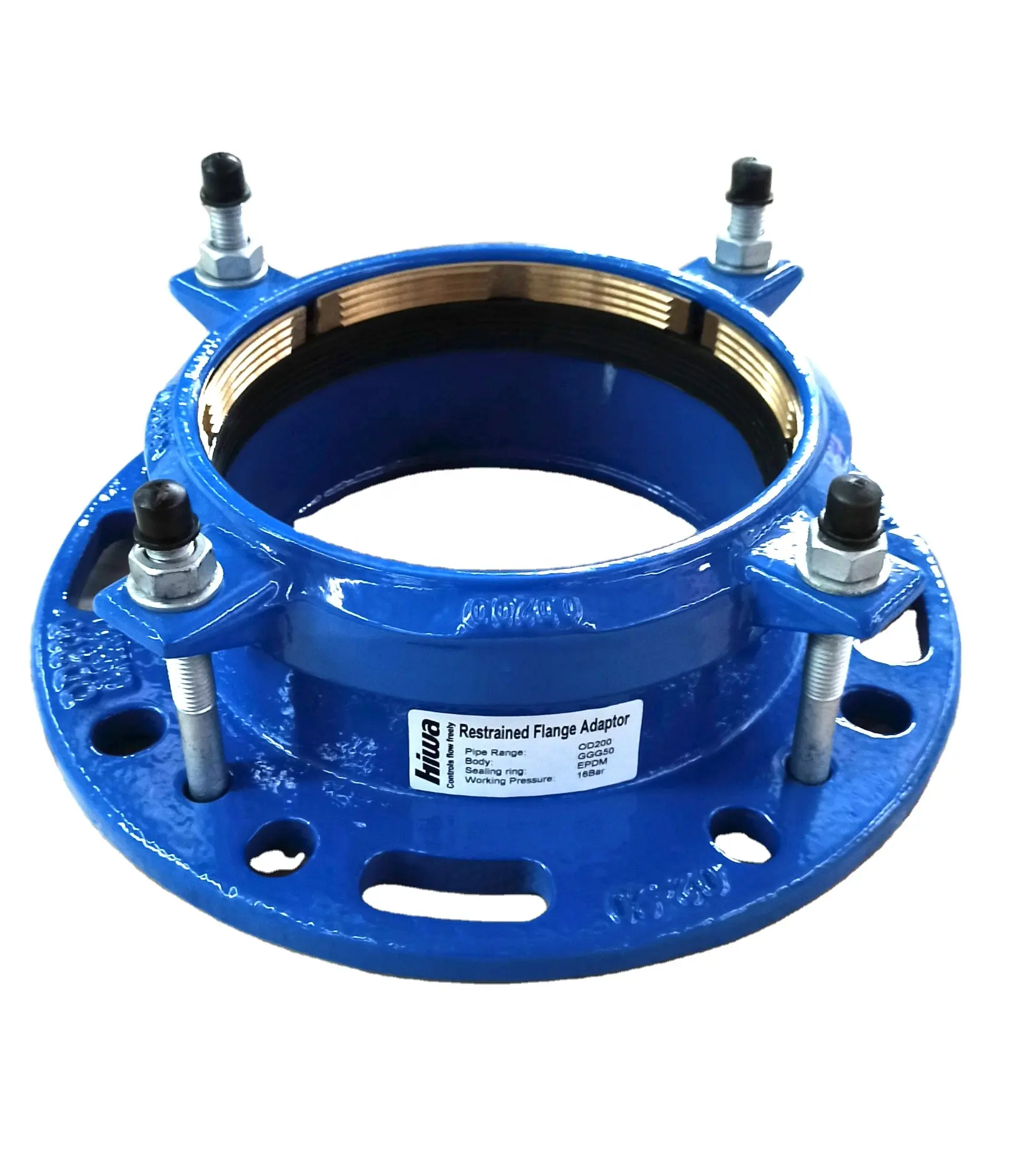 Flexibilidade Metal acoplado ferro dúctil Universal acoplamentos Flange adaptador acoplamento para ferro dúctil/aço e PVC