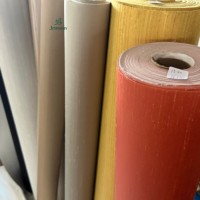 Papier peint en soie jaune doré 100% soie, haut de gamme, pour villa, mur intérieur, salon, chambre à coucher, soie de luxe, design floral vintage