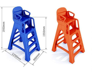 Chaise de sauveteur pour <span class=keywords><strong>piscine</strong></span> à plateforme haute, anti-UV, <span class=keywords><strong>avec</strong></span> cadre en ABS <span class=keywords><strong>et</strong></span> siège en plastique, équipement de sécurité pour piscines familiales - Product Image 5
