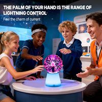 Nouvelle conception de boule de plasma à lumière RGB, boule électrostatique clignotante, lampe magique pour la maison, les fêtes en intérieur, le bureau, les cadeaux